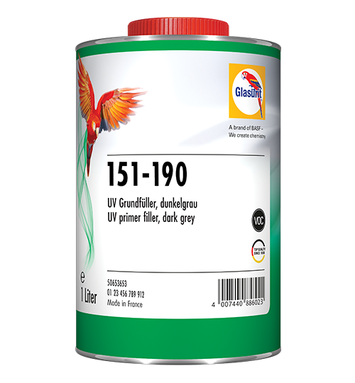 Glasurit 151-190 UV Primer Filler, dark grey