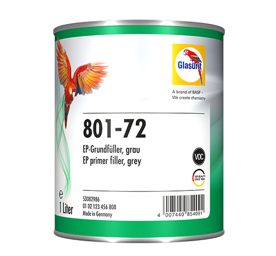 Glasurit 801-72 VOC Epoxy Primer Filler, grey